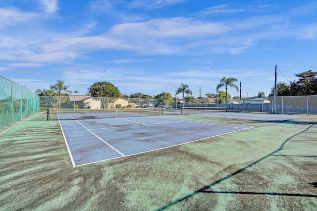 view of tennis court