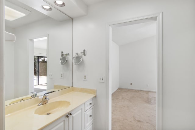 bathroom featuring vanity