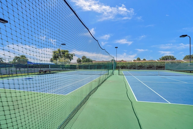 view of sport court