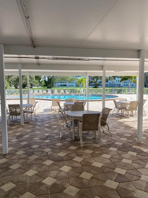 view of patio / terrace with a community pool