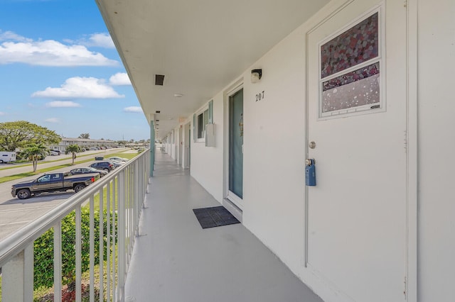 view of balcony