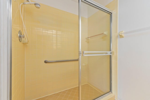 bathroom with an enclosed shower