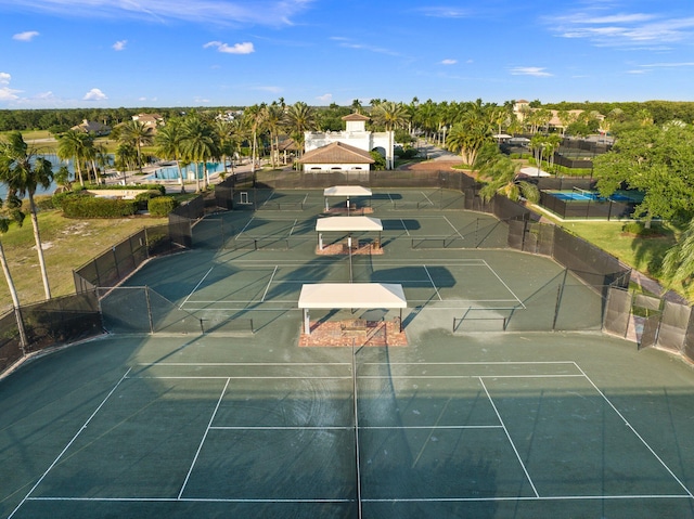 view of tennis court