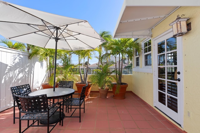 view of patio / terrace with french doors