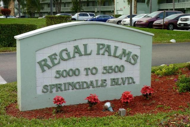 3300 Springdale Blvd, Palm Springs, FL 33461 - community / neighborhood sign with uncovered parking