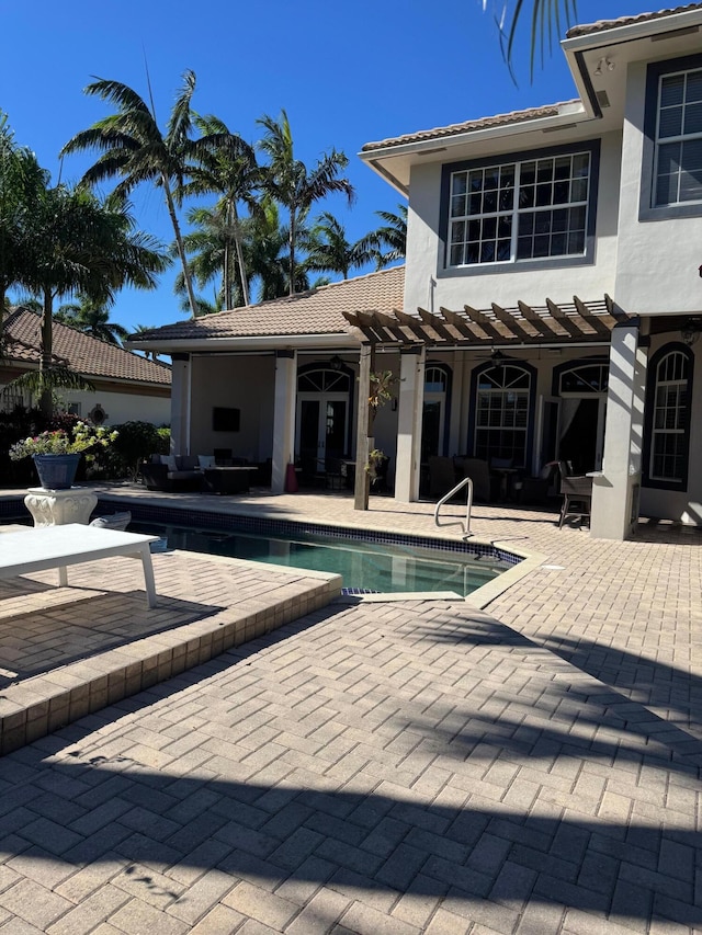 view of pool with a patio area