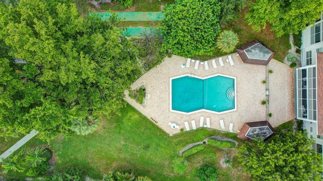 birds eye view of property