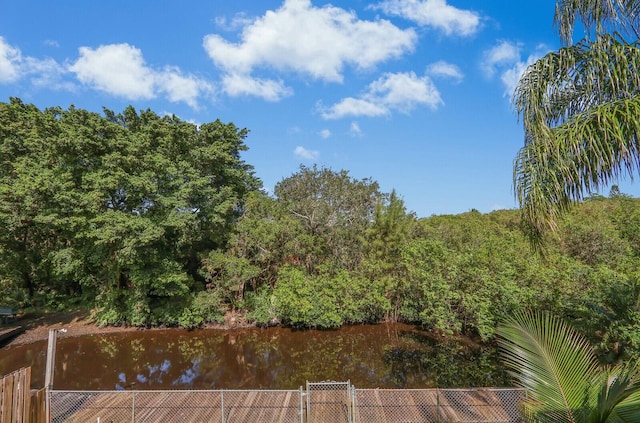 view of nature featuring a water view