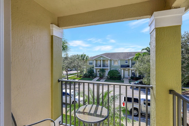 view of balcony