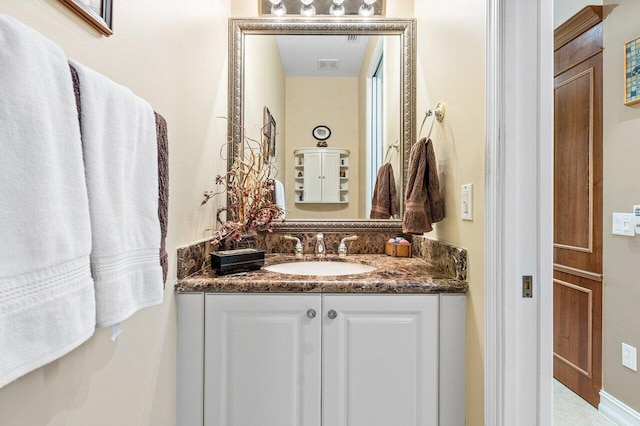 bathroom with vanity