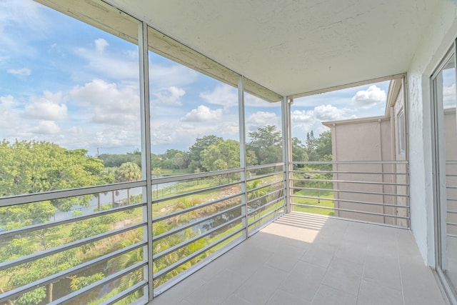 view of sunroom