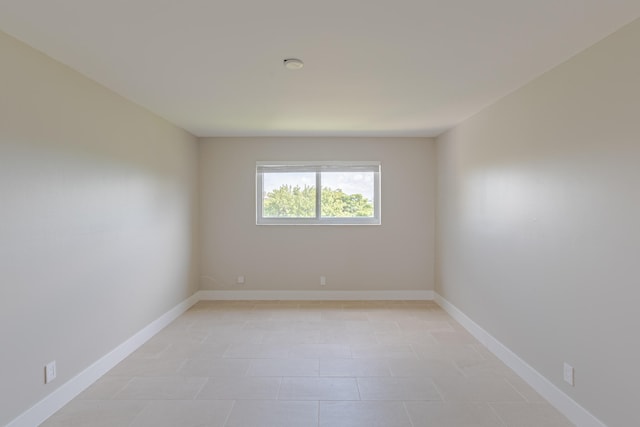 view of tiled empty room