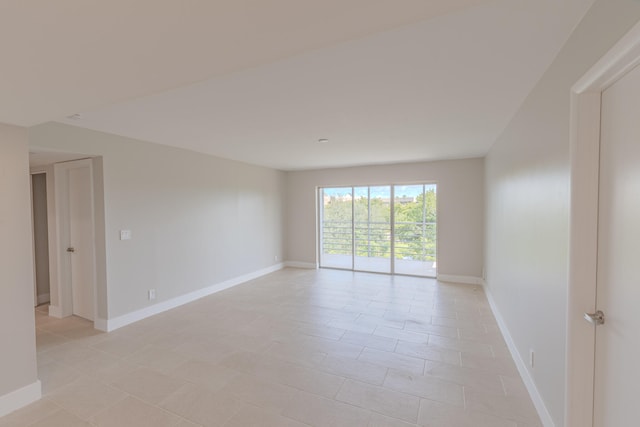 view of tiled spare room