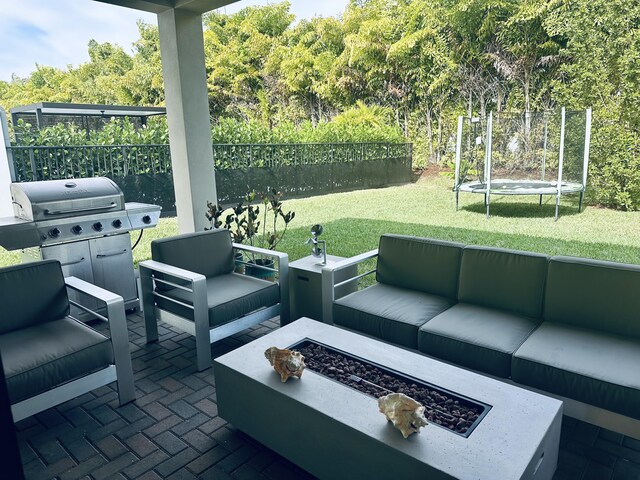 view of patio / terrace with a playground