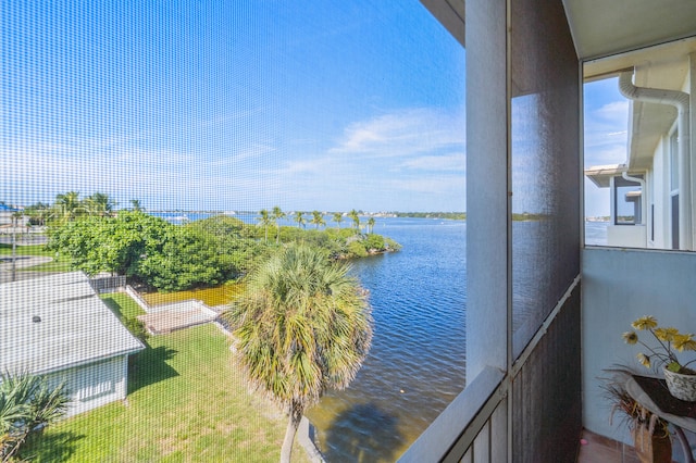 property view of water