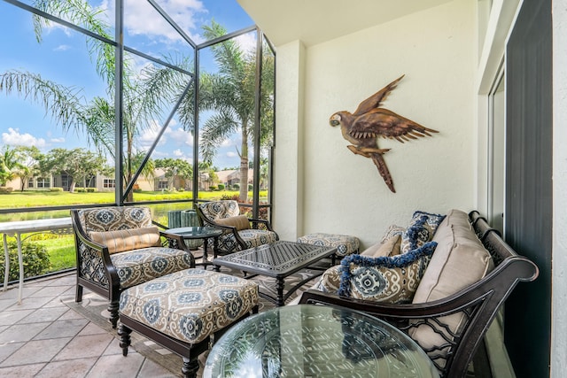 view of sunroom / solarium