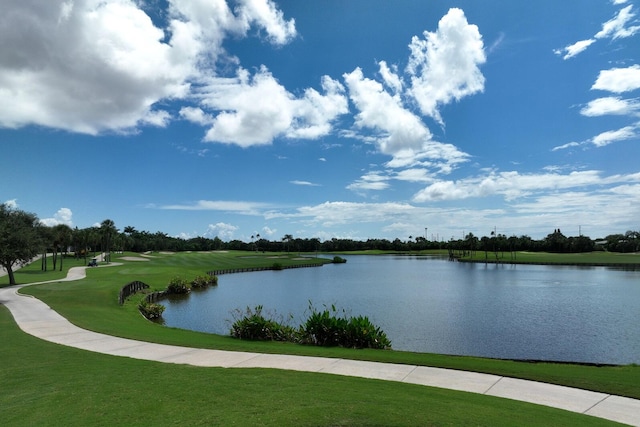 view of water feature