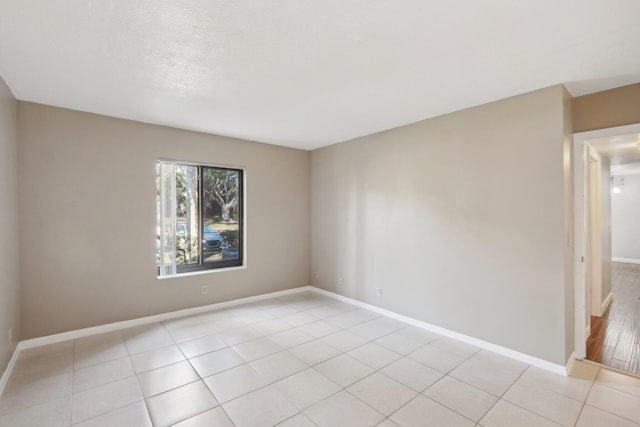 view of tiled spare room