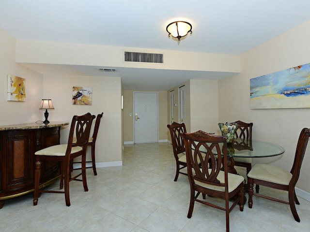 view of dining space