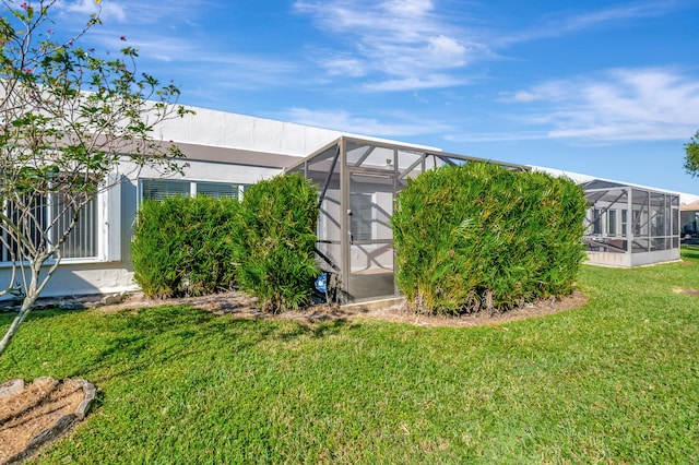 exterior space with a lanai