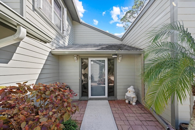 doorway to property featuring a patio