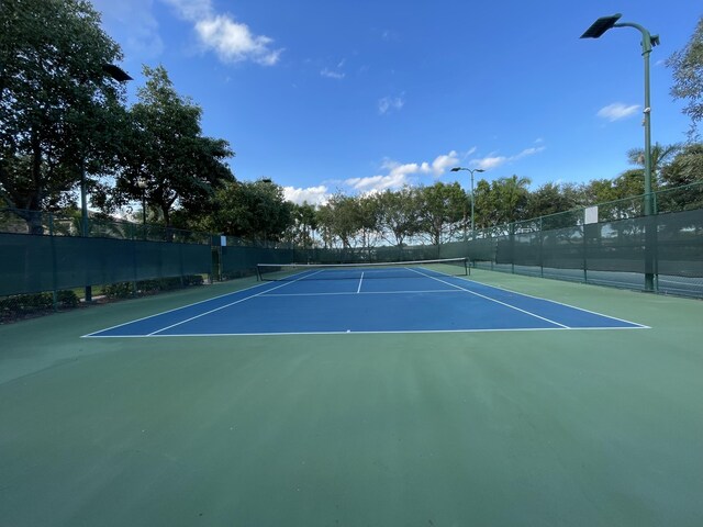 view of tennis court