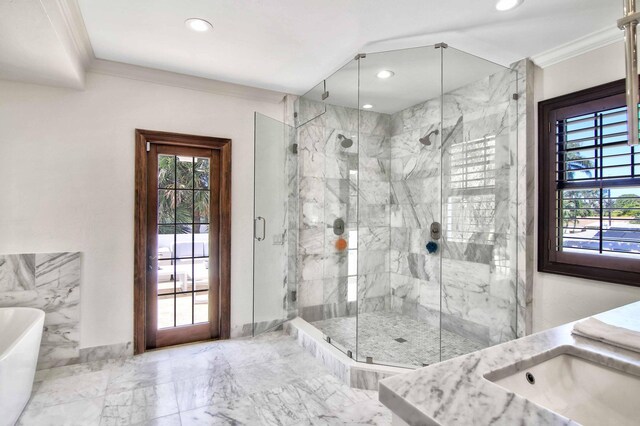 kitchen with white cabinetry, sink, appliances with stainless steel finishes, a kitchen island, and custom exhaust hood