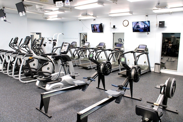 view of exercise room