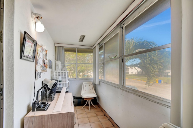 view of sunroom