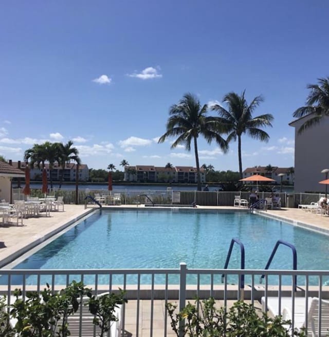 view of pool with a patio