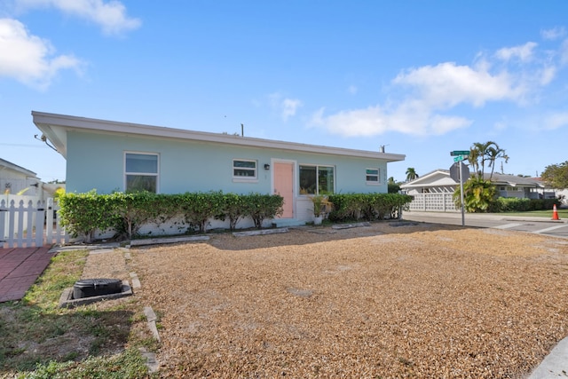 view of ranch-style home