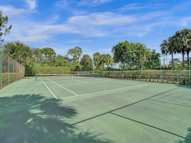 view of sport court