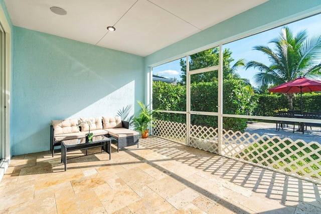 view of sunroom / solarium