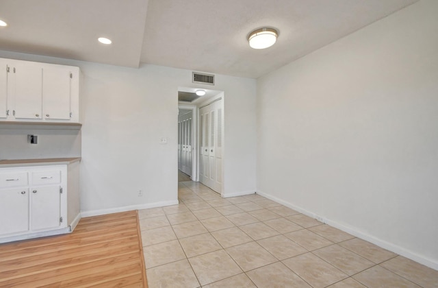 interior space with light wood-type flooring