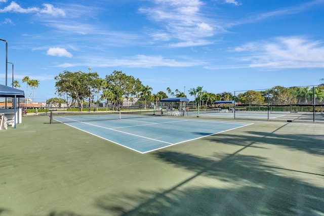 view of tennis court