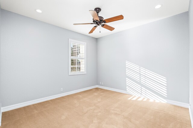 view of patio with french doors and ceiling fan