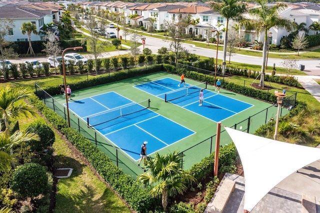 view of tennis court