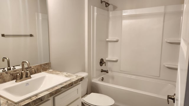 206 Riomar Dr, Port Saint Lucie, FL 34952 - full bathroom with toilet, vanity, and  shower combination