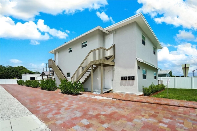 view of rear view of property