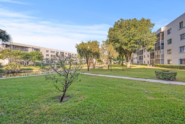 view of home's community featuring a yard