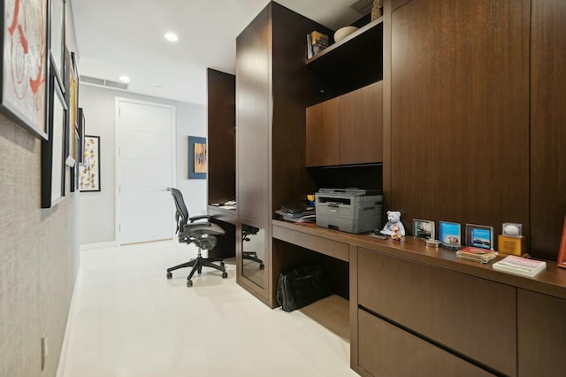 view of office space