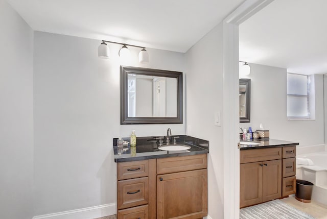 bathroom with vanity