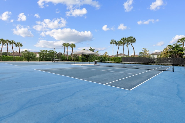 view of sport court featuring basketball court