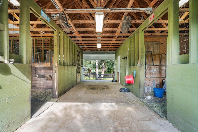 view of horse barn