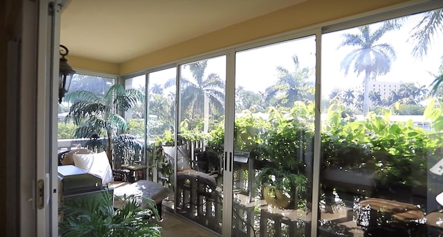 view of sunroom / solarium