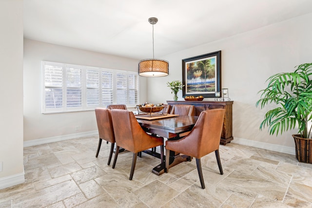 view of dining area