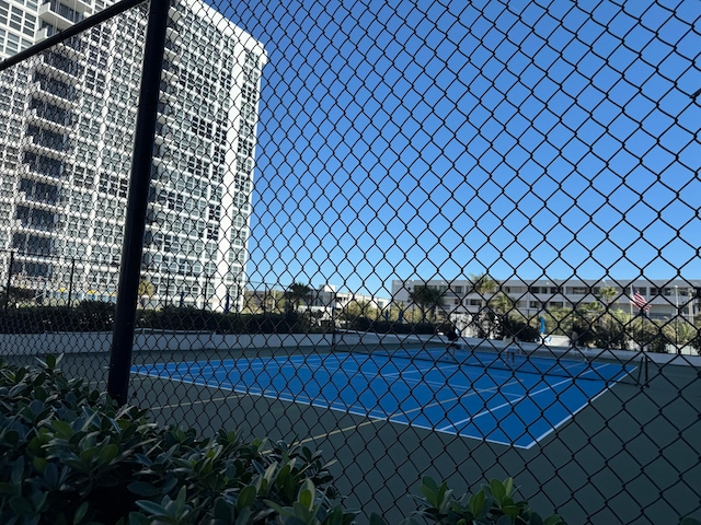 view of sport court