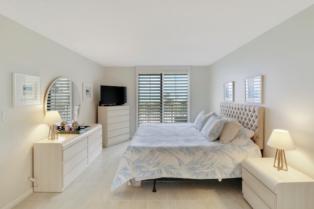 view of tiled bedroom