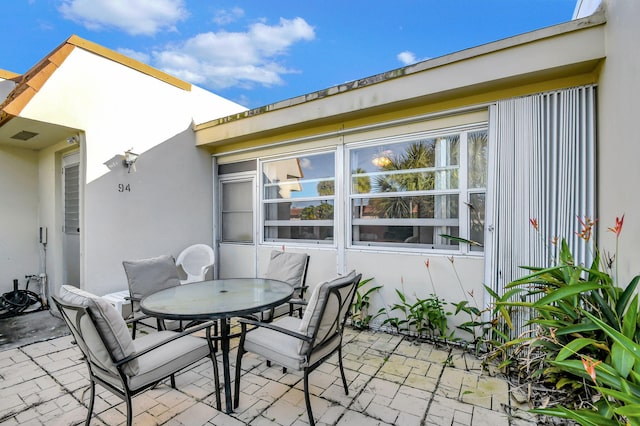 view of patio / terrace with outdoor dining area