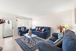 living room featuring light wood-type flooring